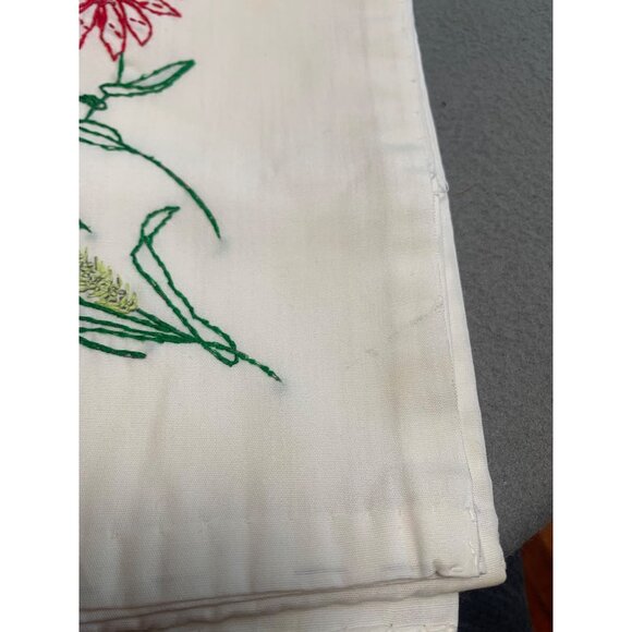 Vintage Hand-Embroidered Floral Pillow Cover - Picture 12 of 12